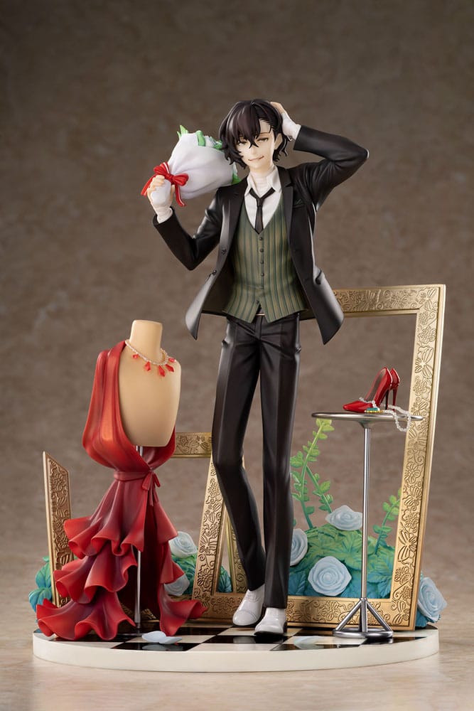 bungo stray dogs dazai osamu dress up ver deluxe edition scale figure main