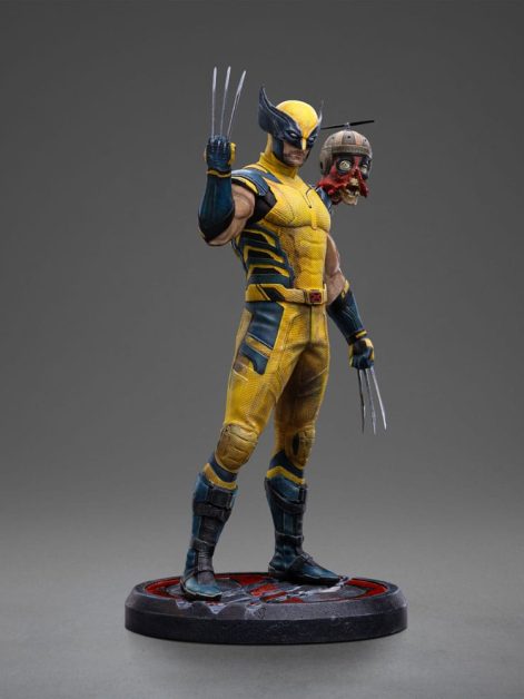 deadpool art scale wolverine and headpool statue ()