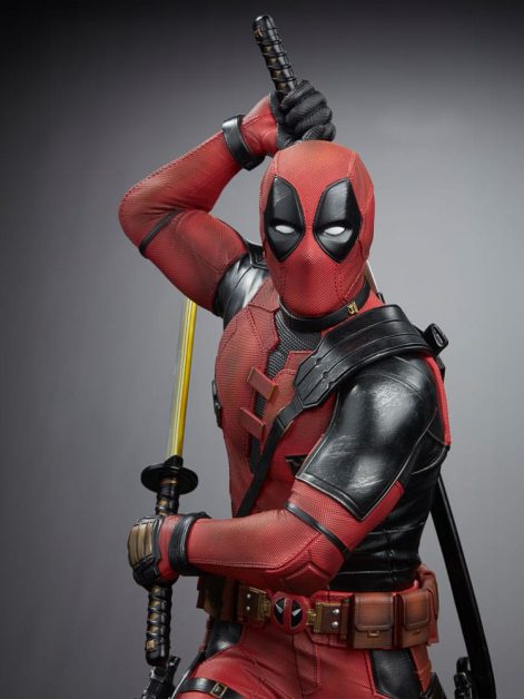 deadpool legacy replica deadpool statue ()