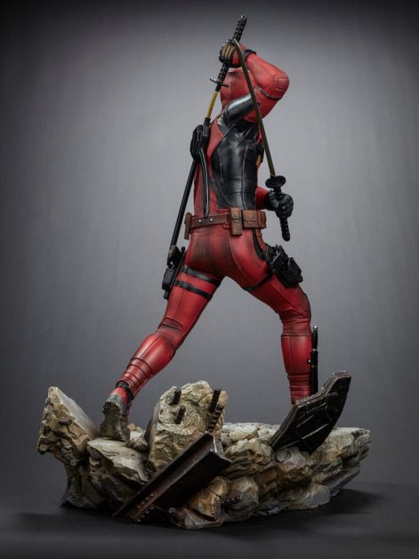 deadpool legacy replica deadpool statue ()