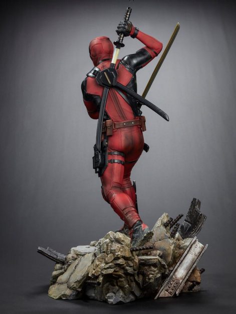 deadpool legacy replica deadpool statue ()