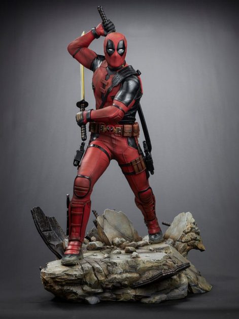 deadpool legacy replica deadpool statue ()