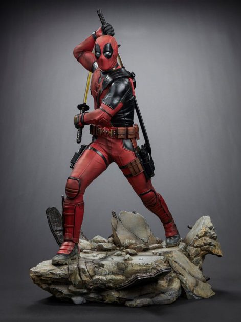 deadpool legacy replica deadpool statue ()