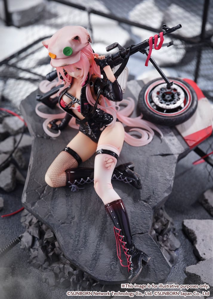 girls frontline ukm gale lightning wounded ver scale figure ()
