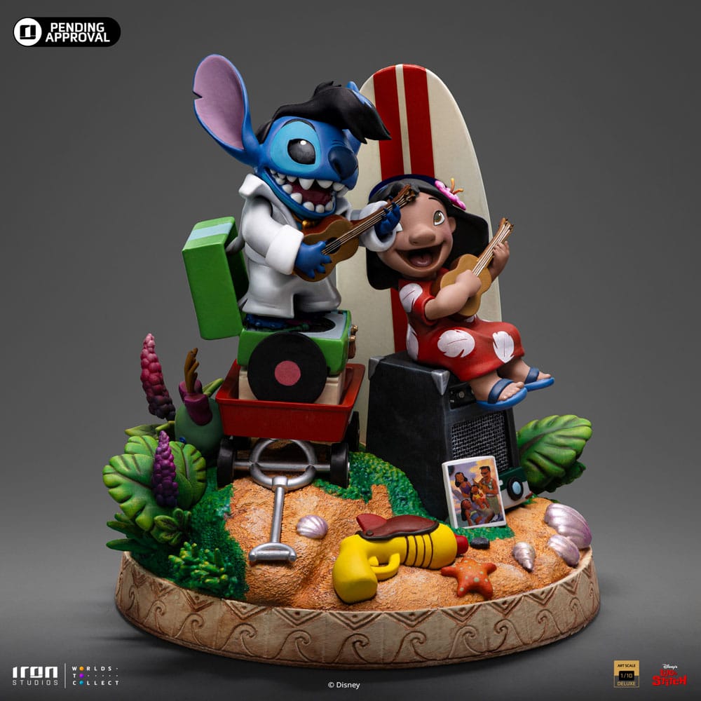 lilo and stitch deluxe art lilo and stitch statue ()