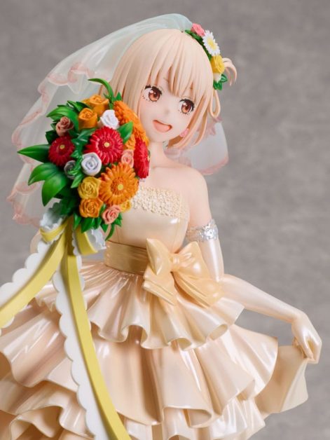 lycoris recoil chisato nishikigi wedding dress ver scale figure ()