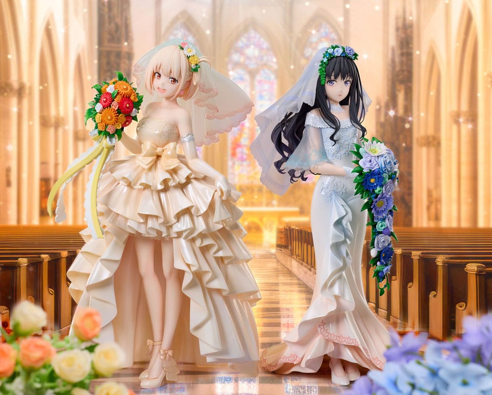 lycoris recoil chisato nishikigi wedding dress ver scale figure ()
