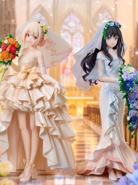 lycoris recoil takina inoue wedding dress ver scale figure ()