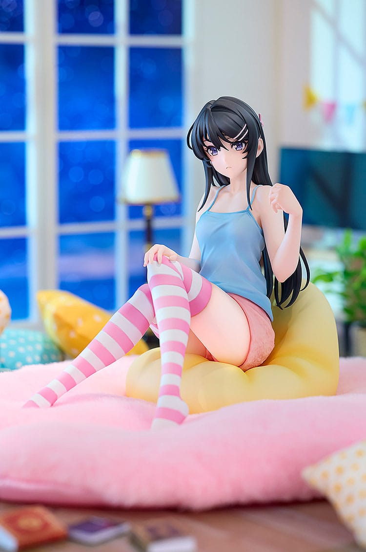 rascal does not dream of a knapsack kid mai sakurajima hoodie look rabbit ears ver scale figure ()