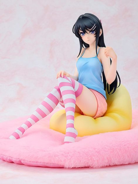 rascal does not dream of a knapsack kid mai sakurajima hoodie look rabbit ears ver scale figure ()