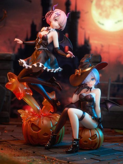 re zero starting life in another world ram phantom night wizard ver scale figure ()