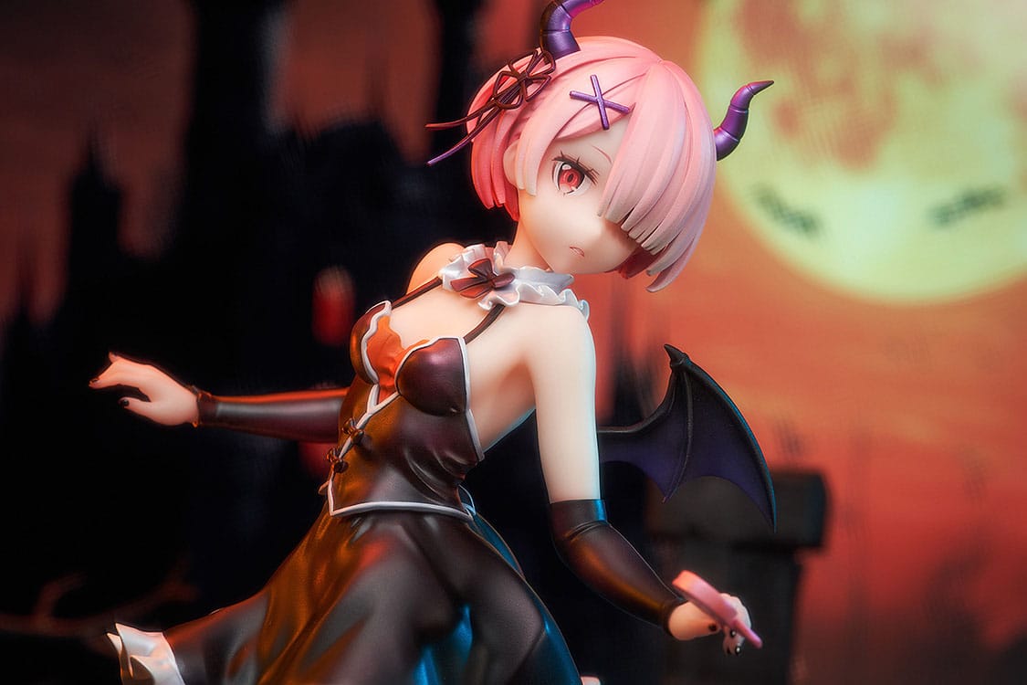 re zero starting life in another world ram phantom night wizard ver scale figure ()