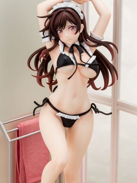 rent a girlfriend chizuru mizuhara maid bikini ni okigae ver scale figure ()