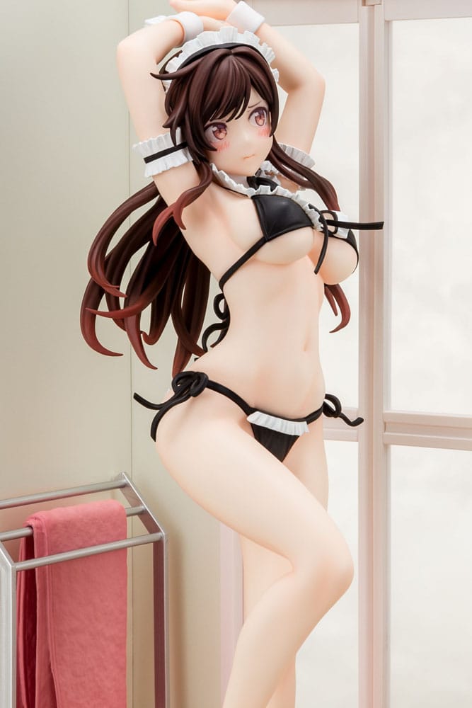 rent a girlfriend chizuru mizuhara maid bikini ni okigae ver scale figure ()
