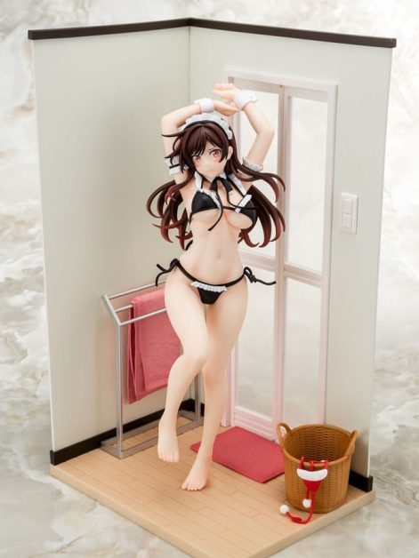 rent a girlfriend chizuru mizuhara maid bikini ni okigae ver scale figure ()