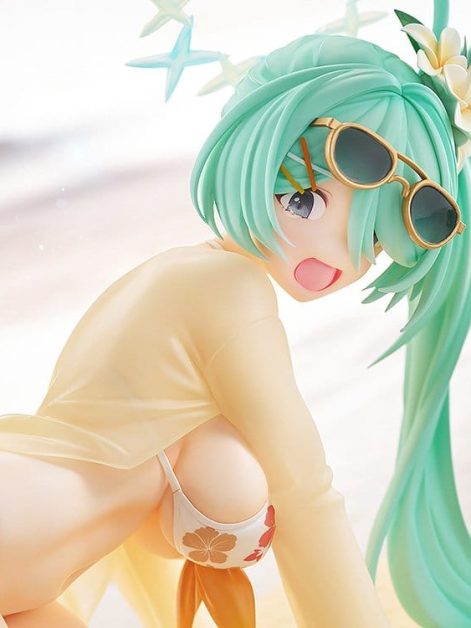 blue archive hiyori swimsuit memorial lobby ver scale figure ()