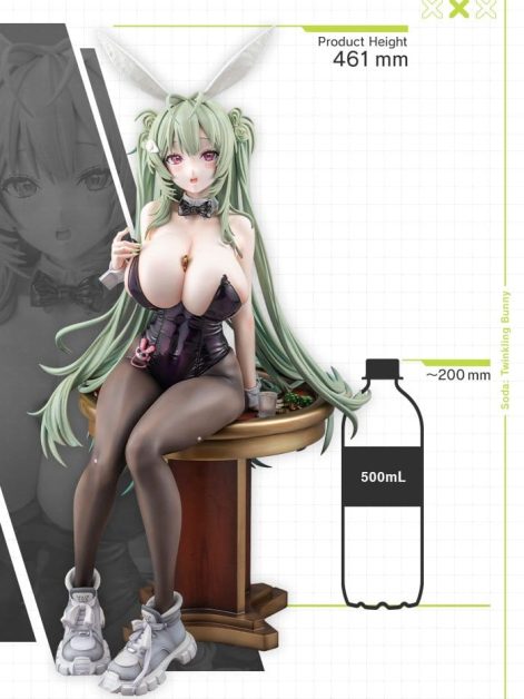 goddess of victory nikke soda twinkling bunny scale figure