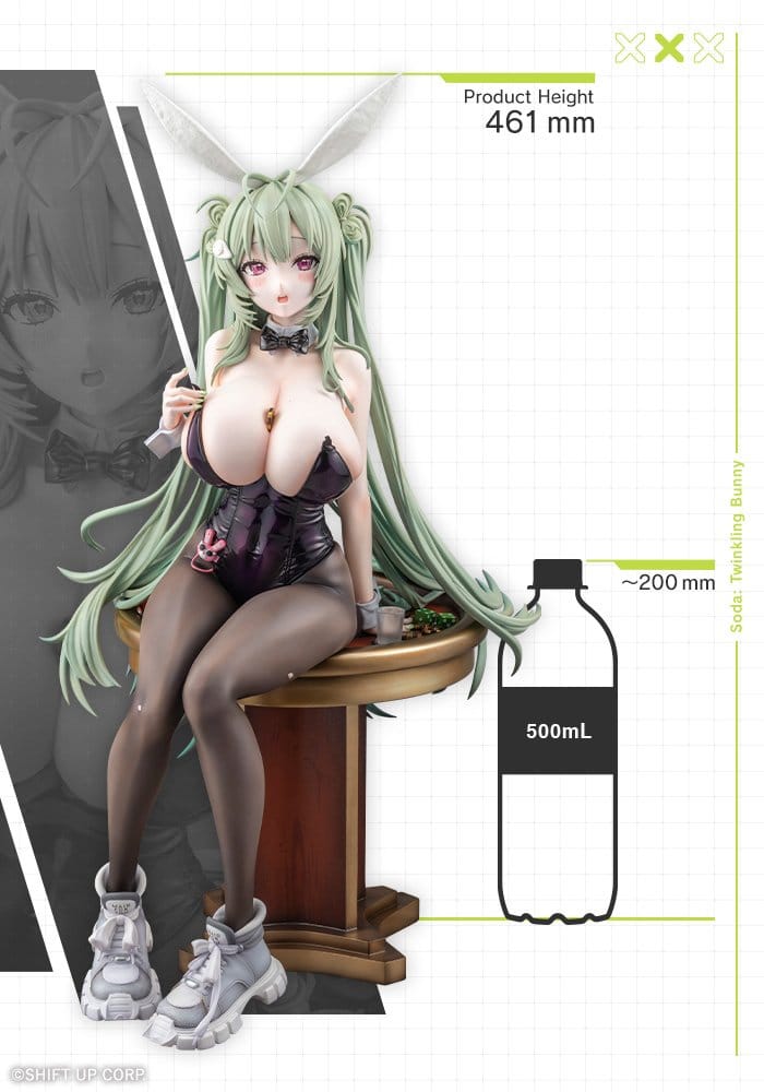 goddess of victory nikke soda twinkling bunny scale figure
