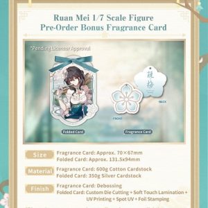honkai star rail ruan mei plumblossom letter ver with bonus fragrance card