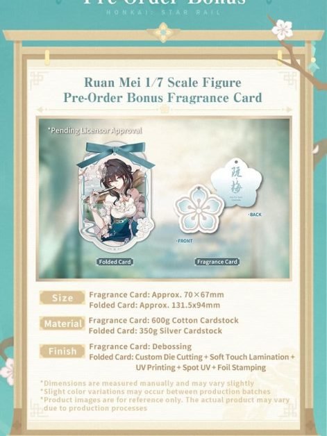 honkai star rail ruan mei plumblossom letter ver with bonus fragrance card