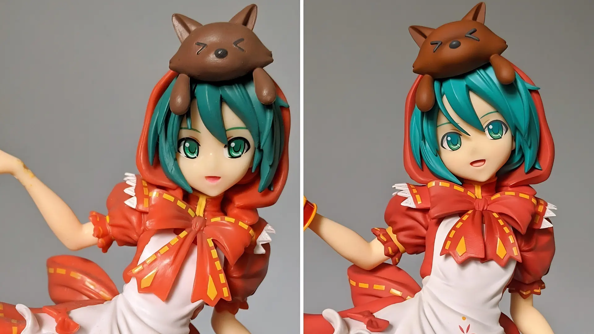 original vs bootleg figure comparison blog Hatsune Miku Little Red Riding Hood figure bootleg versus authentic side-by-side comparison