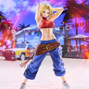 the king of fighters xv fighting girls collection blue mary scale figure