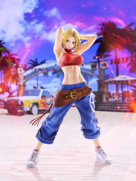 the king of fighters xv fighting girls collection blue mary scale figure