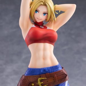 the king of fighters xv fighting girls collection blue mary scale figure