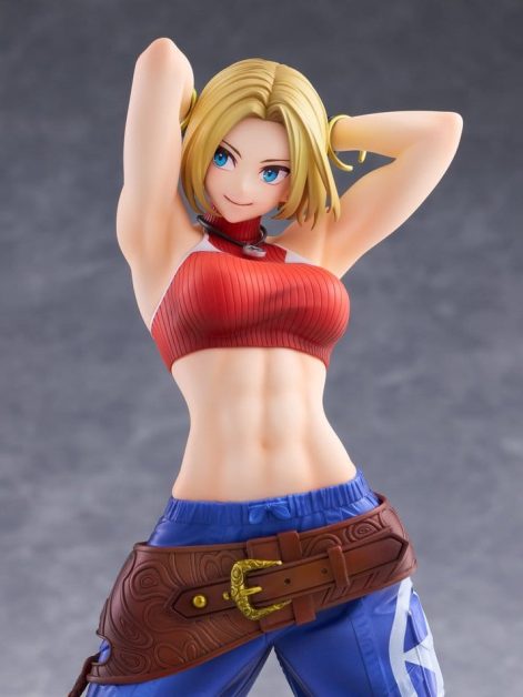 the king of fighters xv fighting girls collection blue mary scale figure