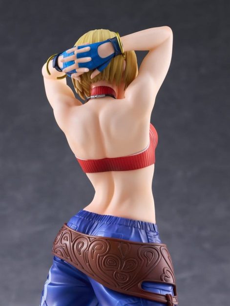 the king of fighters xv fighting girls collection blue mary scale figure