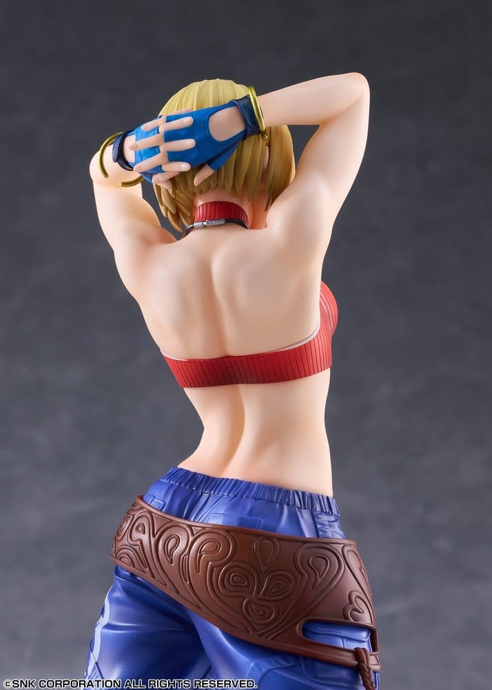 the king of fighters xv fighting girls collection blue mary scale figure