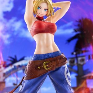 the king of fighters xv fighting girls collection blue mary scale figure