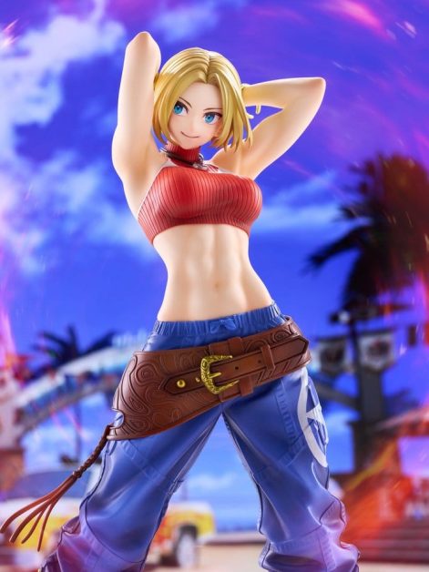 the king of fighters xv fighting girls collection blue mary scale figure