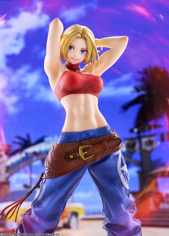 the king of fighters xv fighting girls collection blue mary scale figure