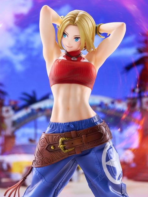 the king of fighters xv fighting girls collection blue mary scale figure