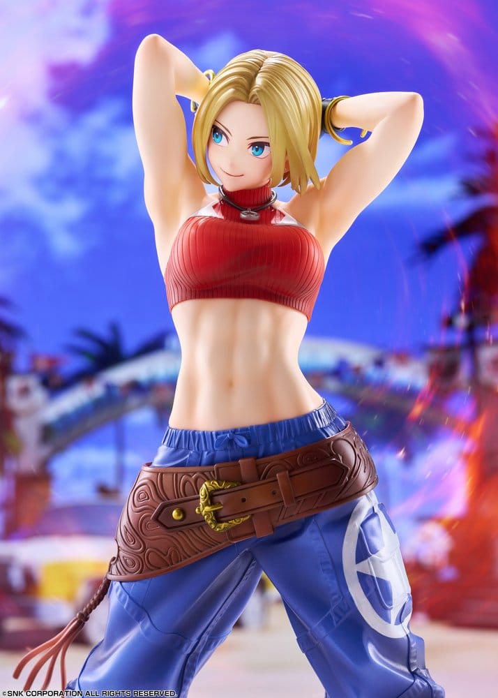 the king of fighters xv fighting girls collection blue mary scale figure