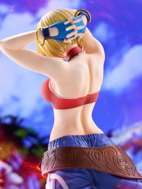 the king of fighters xv fighting girls collection blue mary scale figure