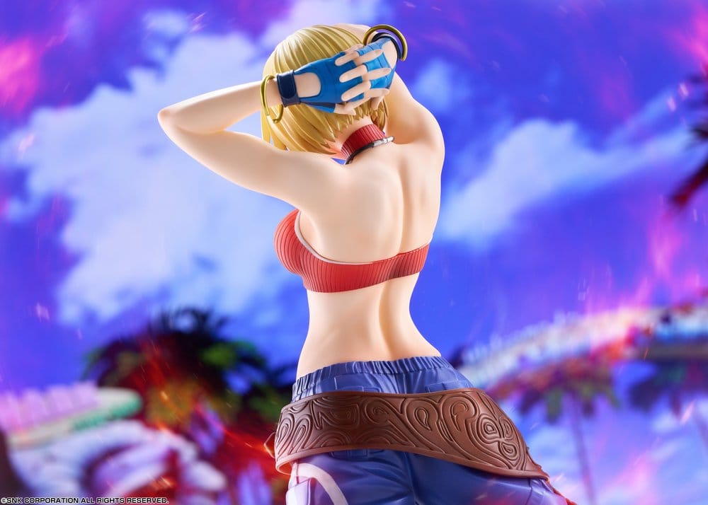 the king of fighters xv fighting girls collection blue mary scale figure