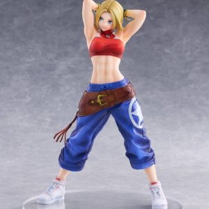 the king of fighters xv fighting girls collection blue mary scale figure