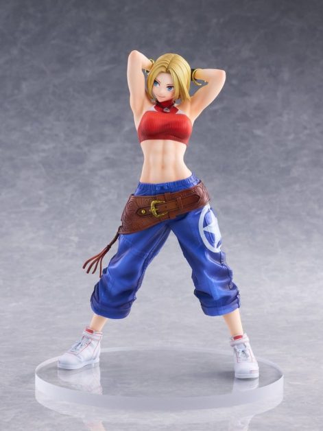 the king of fighters xv fighting girls collection blue mary scale figure