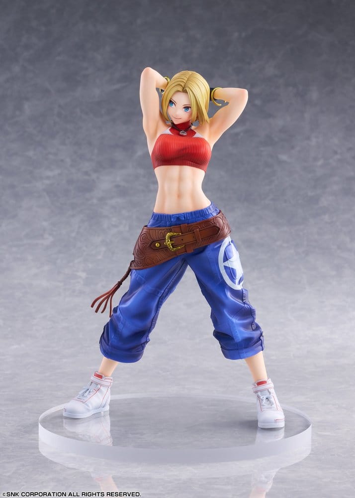the king of fighters xv fighting girls collection blue mary scale figure