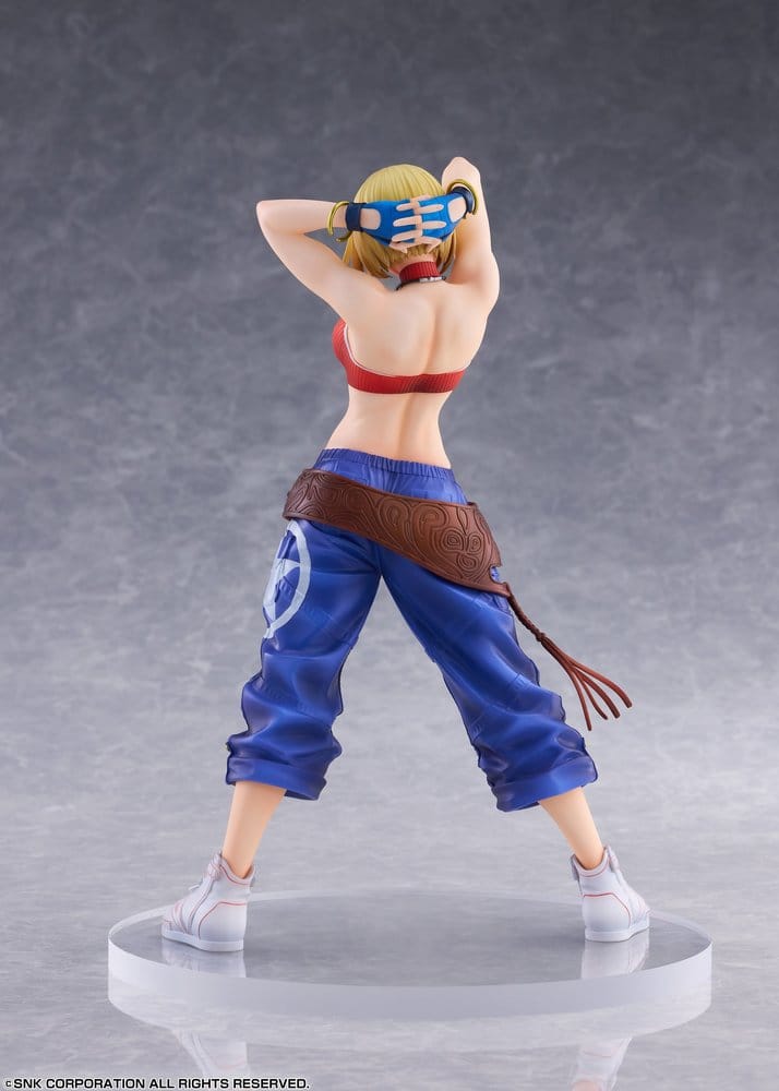 the king of fighters xv fighting girls collection blue mary scale figure