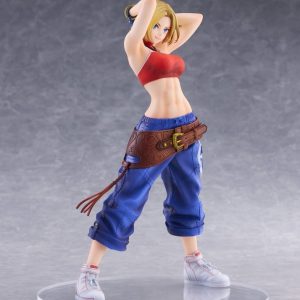 the king of fighters xv fighting girls collection blue mary scale figure