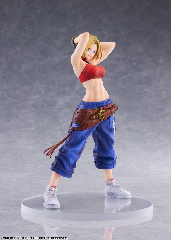 the king of fighters xv fighting girls collection blue mary scale figure