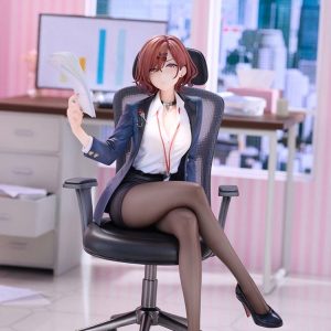 the idolmaster shiny colors x mahjong soul madoka higuchi effortless work ver scale figurel