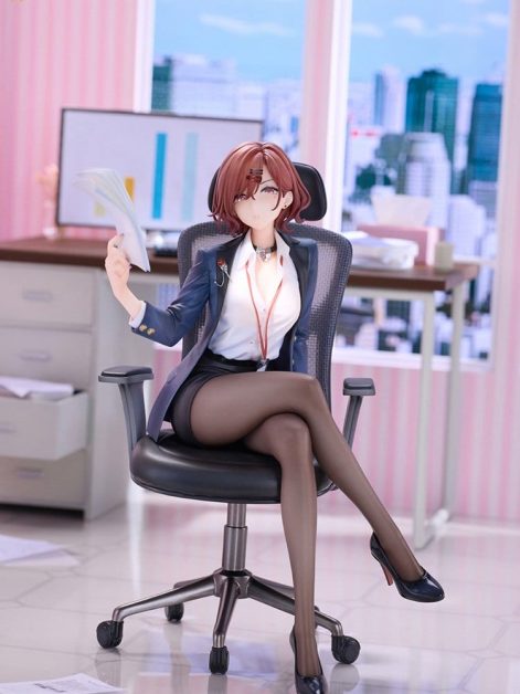 the idolmaster shiny colors x mahjong soul madoka higuchi effortless work ver scale figurel