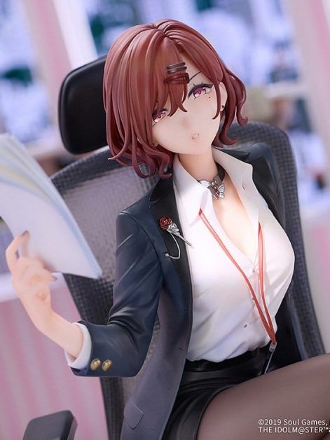 the idolmaster shiny colors x mahjong soul madoka higuchi effortless work ver scale figurel
