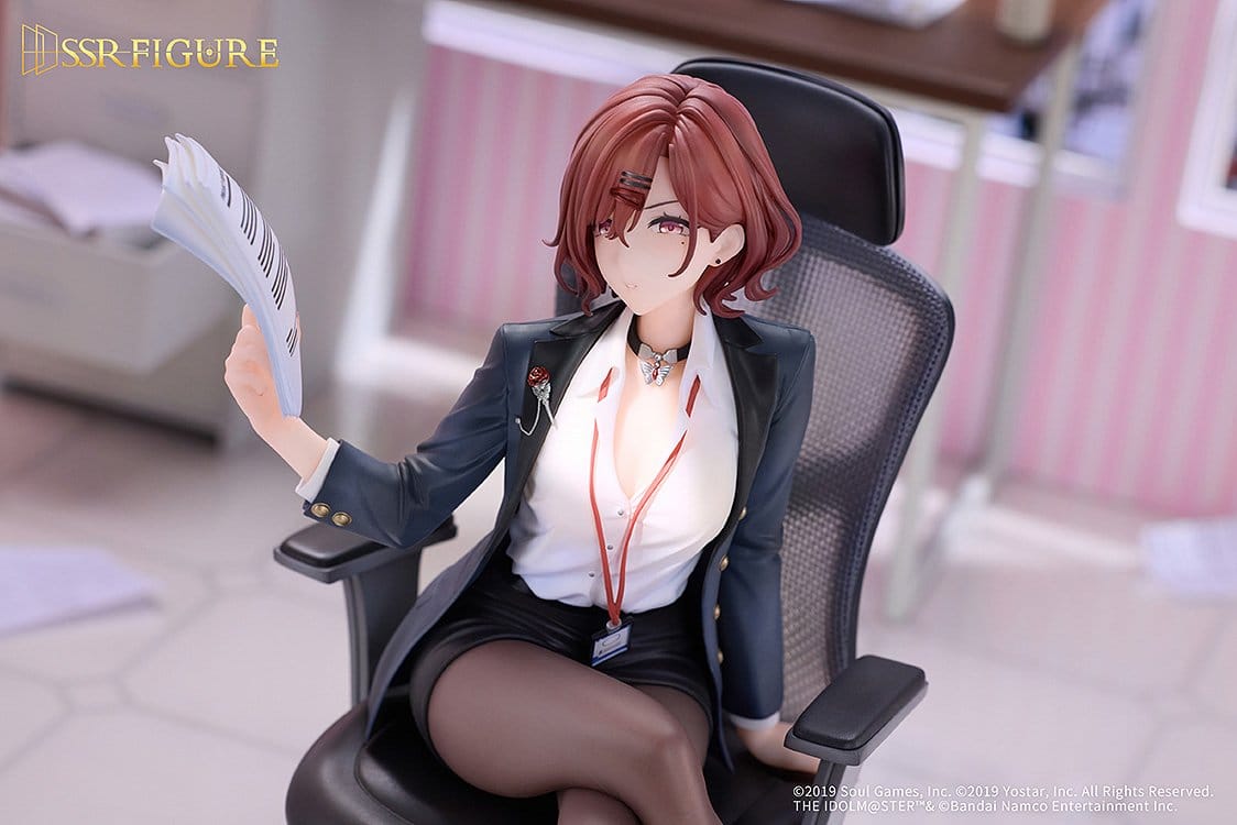 the idolmaster shiny colors x mahjong soul madoka higuchi effortless work ver scale figurel