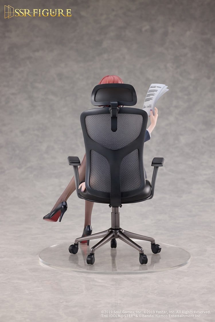the idolmaster shiny colors x mahjong soul madoka higuchi effortless work ver scale figurel