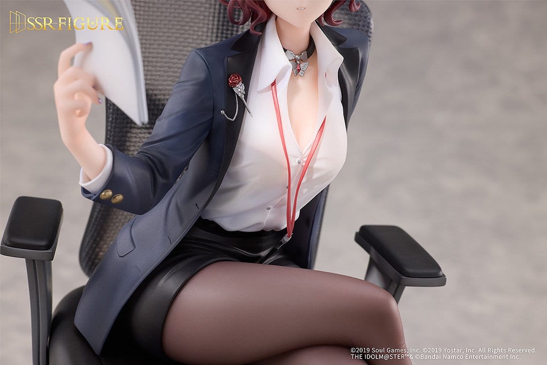 the idolmaster shiny colors x mahjong soul madoka higuchi effortless work ver scale figurel